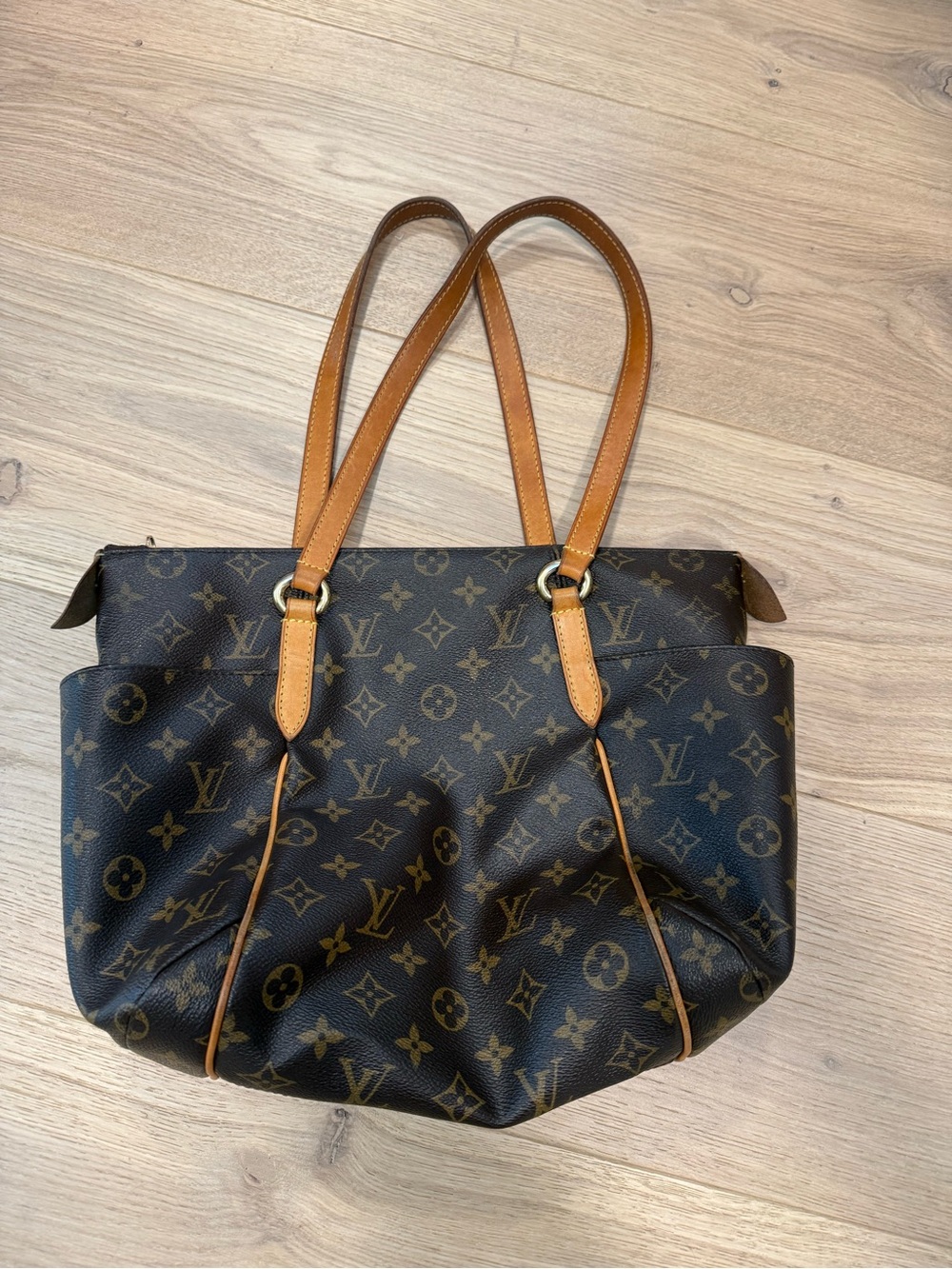 Louis Vuitton Monogram Canvas Cabas Tote in Brown and Tan